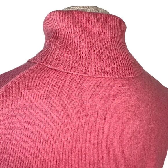 Dana Buchman Womens MP 100% Cashmere Pink Turtleneck Sleeveless Sweater Tank Top - Picture 5 of 10
